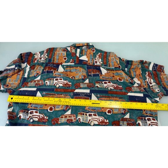 VTG Avi Kahala Hawaiian Shirt Mens XL Surfer Woodie Theme Button Up 100% Rayon - Picture 6 of 7
